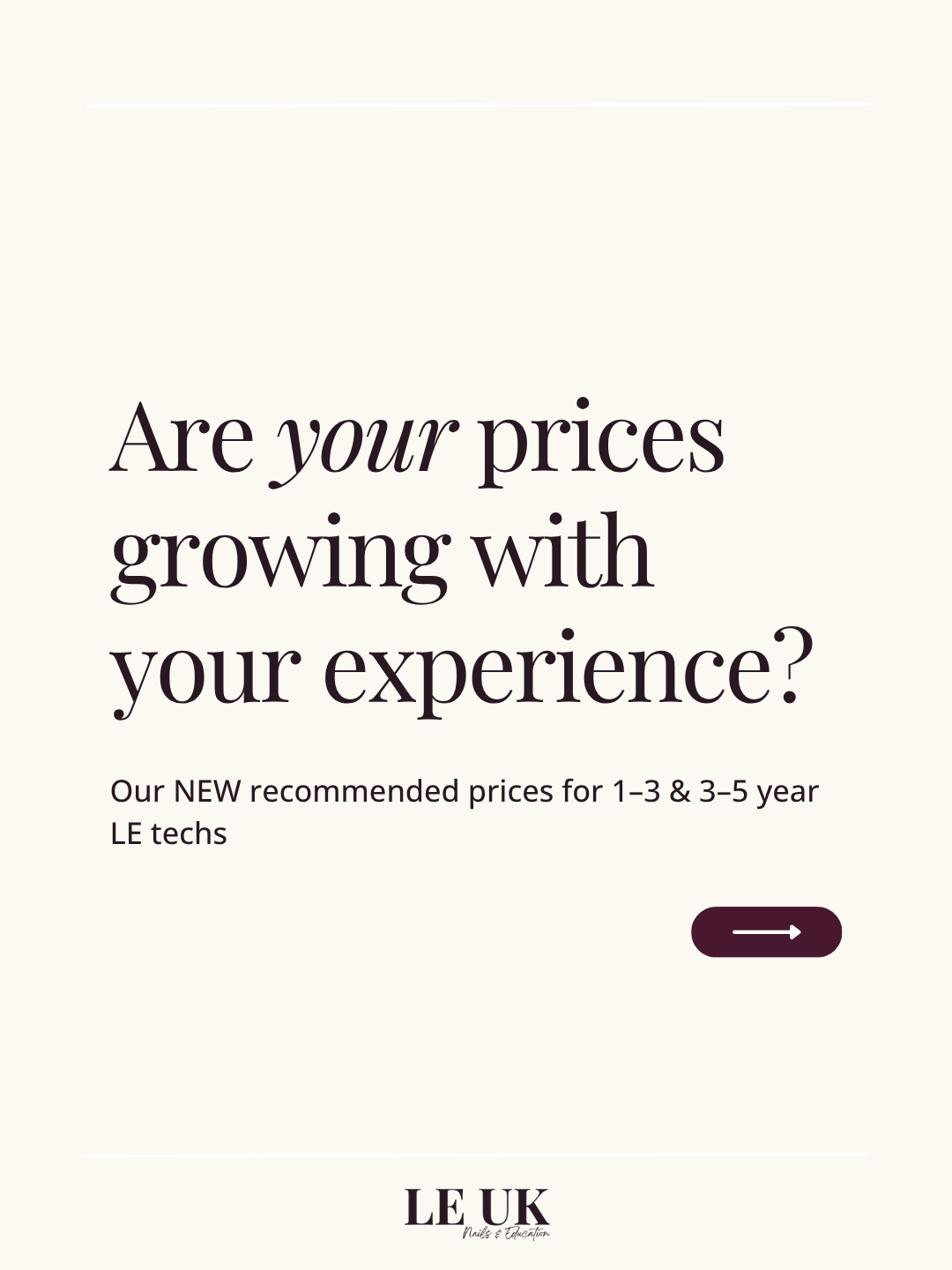 How Your Prices Should Grow As Your Experience Grows