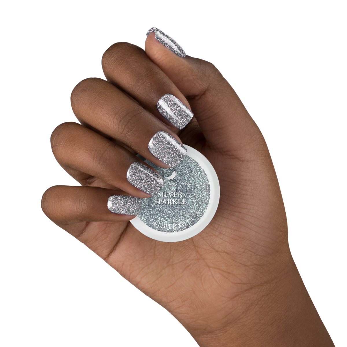 Silver Sparkle Glitter Gel 10ml
