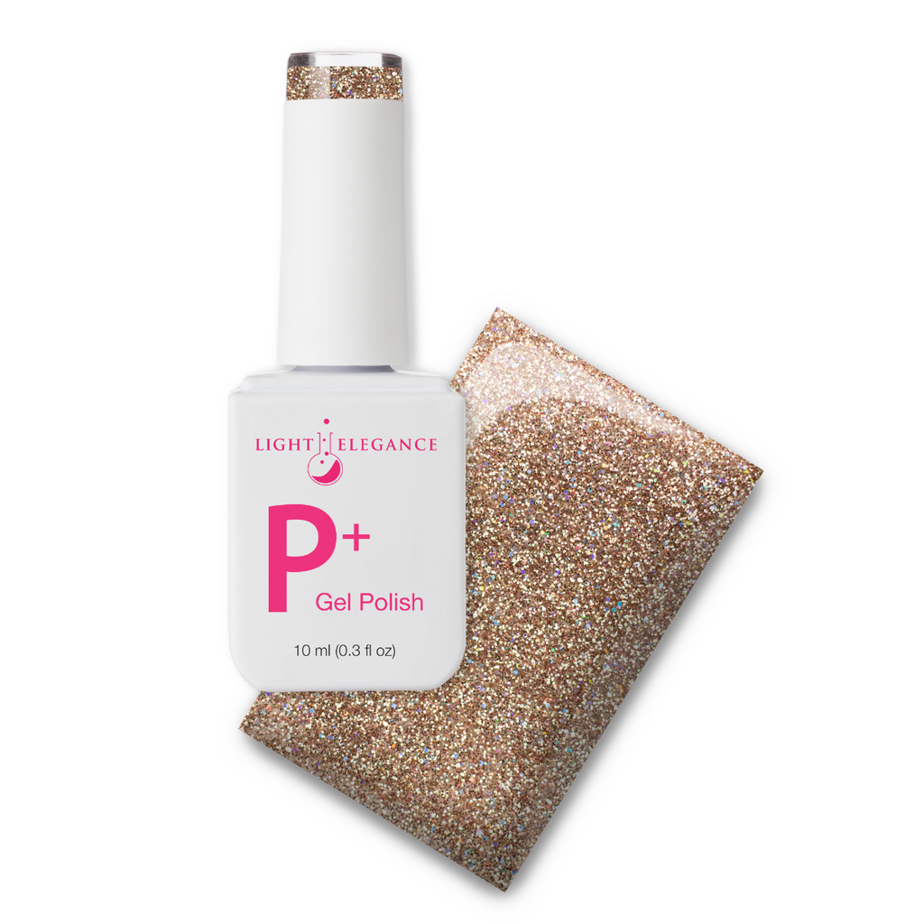 P+ Champagne Glitter Gel Polish 10ml