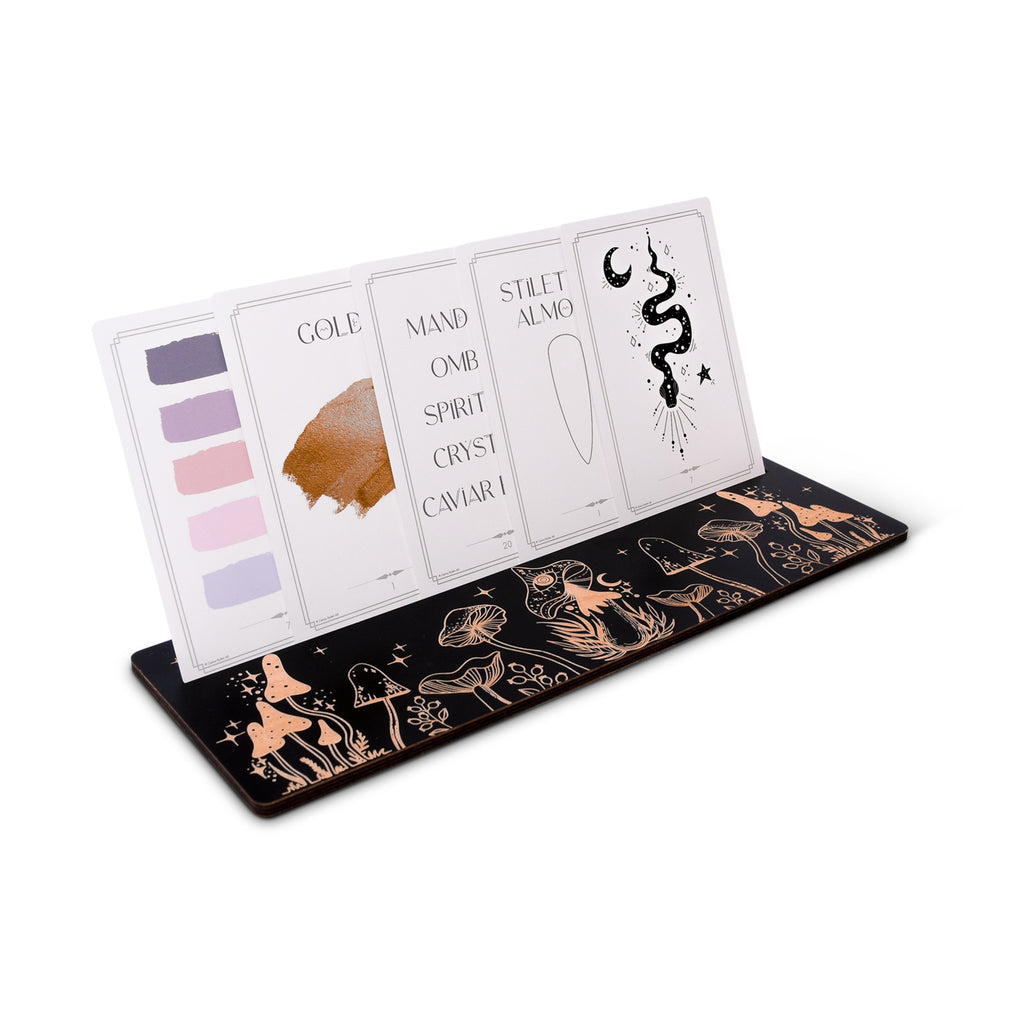 Card Stand - Black Mushrooms