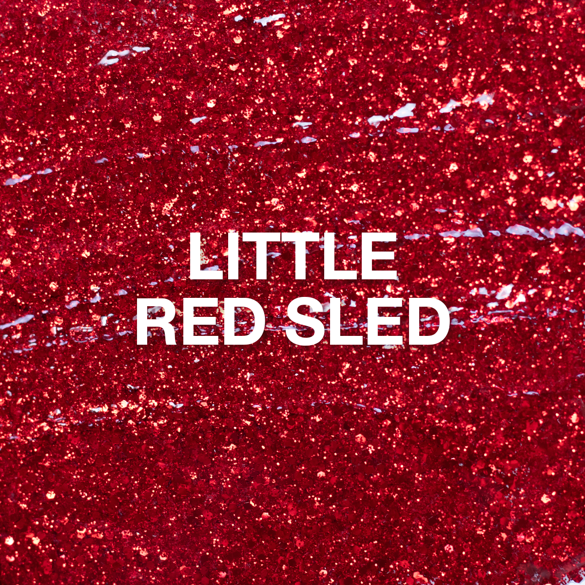 Little Red Sled P+ Glitter Gel Polish 10ml