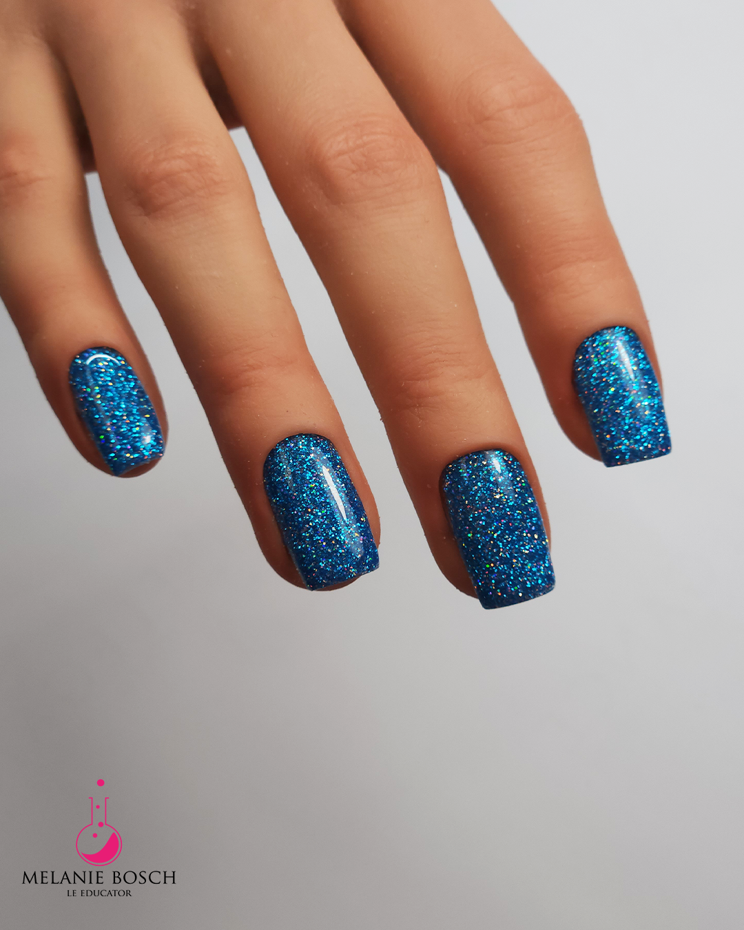 P+ Blast Off Blue Glitter Gel Polish 10 ml