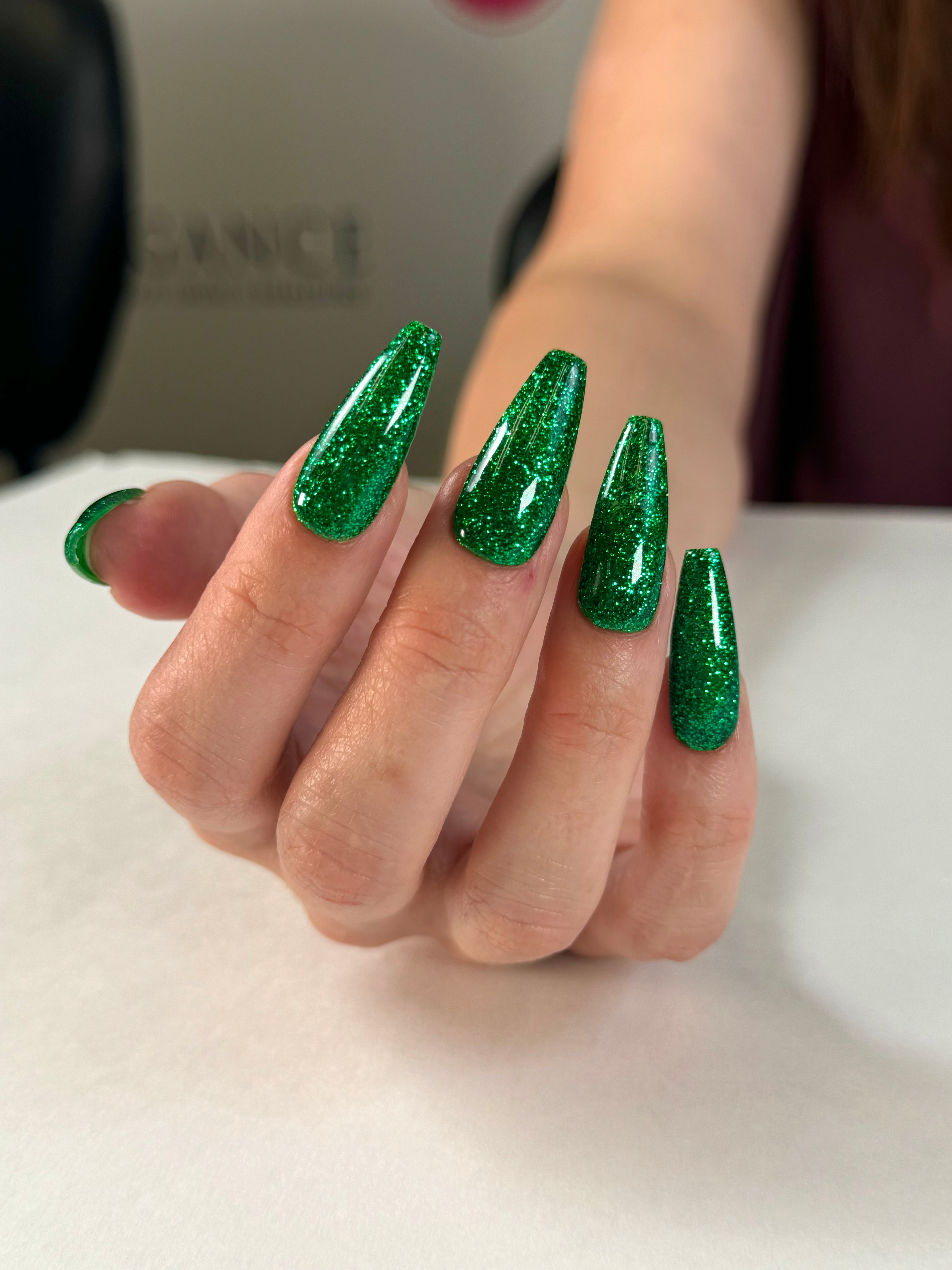 Emerald Green Glitter Gel 10 ml