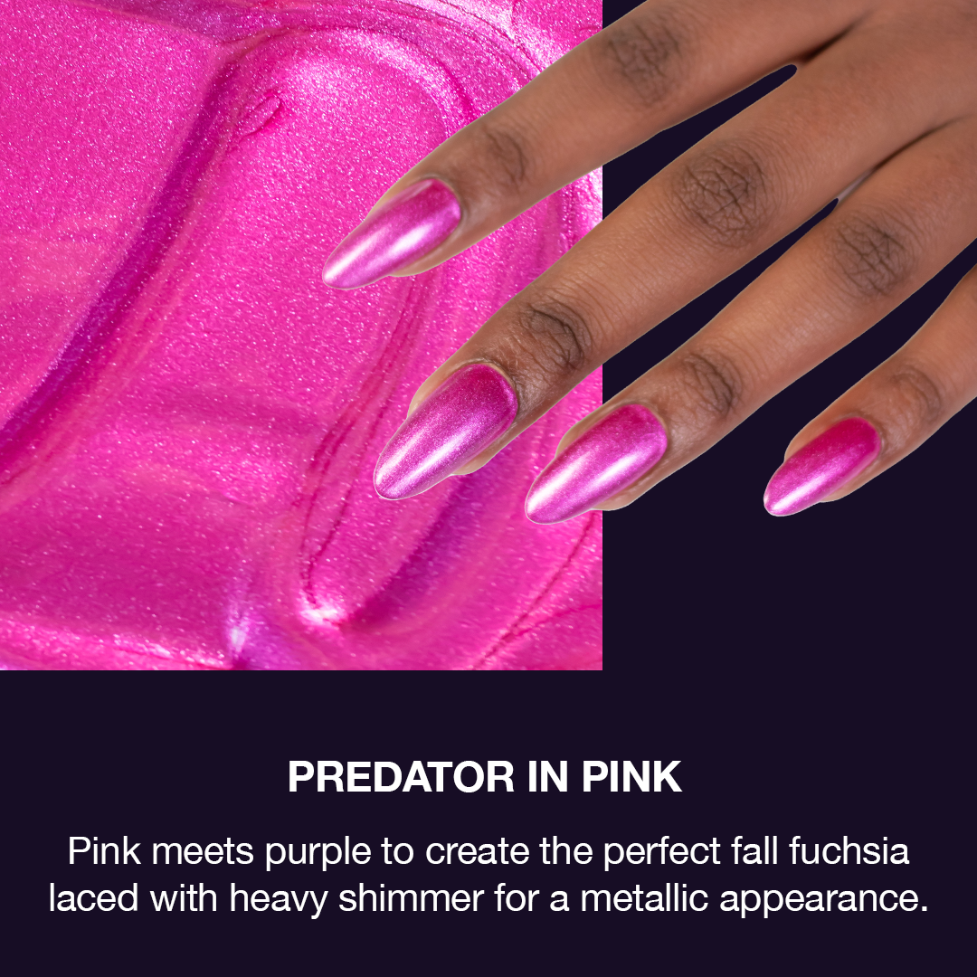 P+ Predator in Pink Gel Polish, 15 ml.